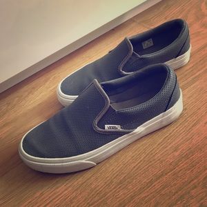 Grey slip on vans